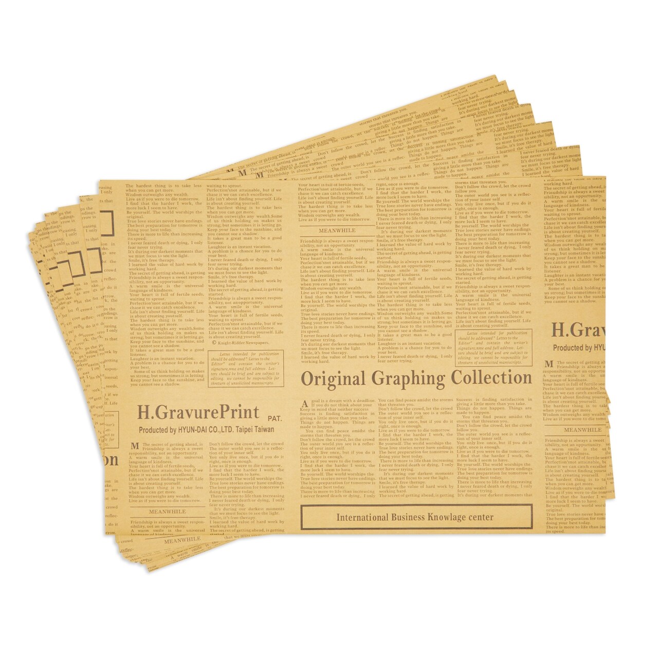 12 Sheets of Kraft Paper Newspaper Wrapping Paper for Moving